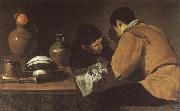 VELAZQUEZ, Diego Rodriguez de Silva y, Two boy beside the table